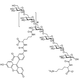 FITC-Dextran結(jié)構(gòu)式示意圖