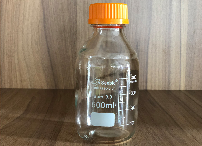 黃蓋試劑瓶，透明，500ml